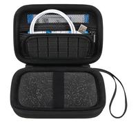 Canboc Carrying Case for HP Sprocket 2x3 Portable Instant Photo Printer, Zipper Mesh Pocket fits Photo Paper and Cable, Black+Black