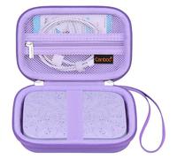 Canboc Carrying Case for HP Sprocket Portable 2x3 Instant Photo Printer, Kodak Step Wireless Mobile Photo Printer, Zipper Mesh Bag fits Photo Paper Cable, Purple