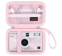 Canboc Carrying Case for Kodak EKTAR H35/ H35N/ Kodak Snapic A1 Film Camera, H35/ Snapic A1 Film Camera Bag, Zipper Mesh Pocket fits Film, Batteries, USB Cable, Jelly Pink (Case Only)