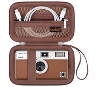 Canboc Carrying Case for Kodak EKTAR H35/ H35N/ Kodak Snapic A1 Film Camera, H35/ Snapic A1 Film Camera Bag, Zipper Mesh Pocket fits Film, Batteries, USB Cable, Brown (Case Only)