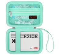 Canboc Carrying Case for Kodak Mini 2 Retro 4PASS Portable Photo Printer/Kodak Mini Shot 2 Retro 4PASS 2-in-1 Instant Digital Camera, Mesh Bag fits Photo Paper and Cable, Green