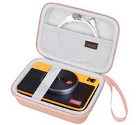 Canboc Carrying Case for Kodak Mini 2 Retro 4PASS Portable Photo Printer/Kodak Mini Shot 2 Retro 4PASS 2-in-1 Instant Digital Camera, Mesh Bag fits Photo Paper and Cable, Rose Gold