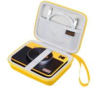 Canboc Carrying Case for Kodak Mini 3 Retro/Kodak Mini Shot 3 Retro 4PASS 2-in-1 Instant Digital Camera and Photo Printer, Mesh Pocket fits Cartridge, Charging Cord, Yellow