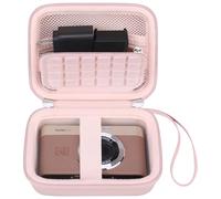 Canboc Carrying Case for Kodak PIXPRO C1/ Canon IXUS 185/285 Digital Camera, PIXPRO C1 Bag, Mesh Pocket fit Cable, SD Card, Pink (Case Only)