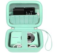 Canboc Carrying Case for Kodak PIXPRO C1 Friendly Zoom Digital Camera, C1 Camera Bag, Zipper Mesh Pocket fit Cable, Batteries, Mint Green (Case Only)