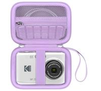 Canboc Carrying Case for Kodak PIXPRO FZ55/ FZ45 16MP Digital Camera, FZ45 Video Vlogging Camera Bag, Mesh Pocket fit Cable, SD Card, Purple (Case Only)