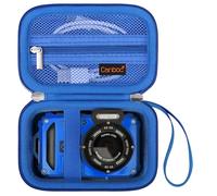 Canboc Carrying Case for Kodak PIXPRO WPZ2 Rugged Waterproof Digital Camera, Mesh Pocket fits USB Cable, Blue (Case Only) V