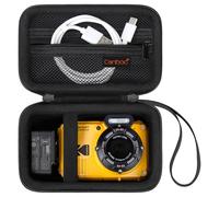 Canboc Carrying Case for Kodak PIXPRO WPZ2 Rugged Waterproof Digital Camera, Underwater Photography Camera Bag, Zipper Mesh Pocket fits USB Cable, Battery, Adapter, Black (Case Only)
