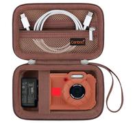 Canboc Carrying Case for Kodak PIXPRO WPZ2 Rugged Waterproof Digital Camera, Underwater Photography Camera Bag, Mesh Pocket fits USB Cable, Battery, Adapter, Brown (Case Only)