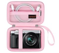 Canboc Carrying Case for Panasonic LUMIX DC-TZ99/ LX10/ ZS80/ ZS100/ ZS70/ ZS200/ ZS60 4K Digital Camera, Point and Shoot Camera Bag, Zipper Mesh Pocket fits USB Cable, Batteries, Pink