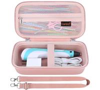 Canboc Carrying Case for SCRIB3D P1 3D Printing Pen, 3D Pen Box with Removable Shoulder Strap, Mesh Pocket fit Filament Refills, Charger, Rose Gold (Case Only)