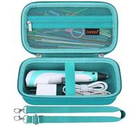Canboc Carrying Case for SCRIB3D P1 3D Printing Pen, 3D Pen Box with Removable Shoulder Strap, Mesh Pocket fit 3D Pen Filament Refills, Charger, Turquoise (Case Only)