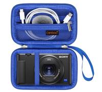 Canboc Carrying Case for Sony ZV-1/ ZV-1F/ ZV-1 II Digital Camera for Content Creators, Sony ZV1 Vlogging Camera Bag, Zipper Mesh Pocket fits USB Cable, Batteries, Blue