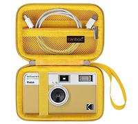 Canboc Carrying Travel Case for KODAK EKTAR H35/ H35N/ M35/ F9/ M38 Half Frame Film Camera, Point and Shoot Camera Bag, Zipper Mesh Pocket fits Film, Batteries, USB Cable, Yellow (Case Only)