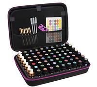Canboc Essential Oil Storage Holder Organizer Carrying Case, Essential Oils Box Holds 70 Bottles 5ml 10ml 15ml 20ml Bottle for doTerra, Young Living Oils, Essential Oil Bag with Labels & Bottle Opener
