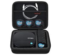 Canboc Hard Carrying Case for DYMO LetraTag 200B Bluetooth Label Maker, Compact Bluetooth Wireless Label Printer Case Fits Label Tapes and Batteries, Black(Only Case)