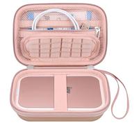 Canboc Hard Case for Canon Ivy 2 Mini Photo Printer Mobile Wireless Bluetooth Instant Camera Printer, Zipper Mesh Bag fit Photo Paper Cable, Rose Gold+Rose Gold
