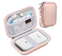 Canboc Hard Case for Canon Zoemini 2/ Zoemini Photo Printer Mobile Wireless Bluetooth Instant Camera Printer, Mesh Bag fit Photo Paper and Cable, Rose Gold