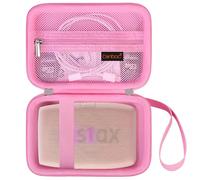 Canboc Hard Case for Fujifilm Instax Mini Link 3/ Fujifilm Instax Mini Link 2/ Instax Mini Link Smartphone Printer, Mesh Pocket fit Instax Mini Instant Film and Cable, Deep Pink