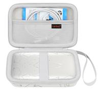 Canboc Hard Case for HP Sprocket Select Portable 2.3x3.4 Instant Photo Printer (Eclipse), Mesh Bag fit Zink Photo Paper, White