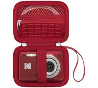 Canboc Hard Case for Kodak PIXPRO FZ55/ FZ45/ FZ43/ FZ53 16MP Digital Camera, Vlogging Camera Bag, Zipper Mesh Pocket fit Cable, SD Card, Red (Case Only)