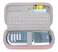 Canboc Hard Case for Texas Instruments TI-30XS/ TI-36X Pro MultiView Scientific Calculator, Mesh Bag fit Cable, Batteries, Pens and Other Accessories, Rose Gold (Case Only)