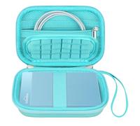 Canboc Hard Case for UnionSine 250GB 320GB 500GB 750GB 1TB 2TB Ultra Slim Portable External Hard Drive HDD, Zipper Mesh Bag fit Flash Drives, USB Cable, SD Card, Green