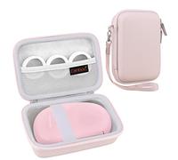 Canboc Label Maker Case for Mini Label Maker SUPVAN E10 Label Maker Machine, Mesh Bag fits Tape and USB Cable, Pink