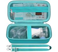 Canboc Travel Case for Portable Nebulizer, Handheld Nebulizer for Adults, Mesh Nebulizer Bag with Removable Shoulder Strap, Mesh Pocket fit Medication or Essentials, Turquoise (Case Only)