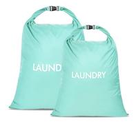 CANBOX 2 Pack Travel Laundry Bag, Nylon Washing Bags for Laundry, Blue