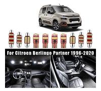 Canbus Interior LED Light Kit, For Citroen Berlingo, For Peugeot Partner B9 K9 Tepee 1996-2020 Auto Bulbs Indoor Map Dome Light