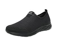 Cancel My Order Ladies Trainers Wide Fit Wedge Athletic Sneakers Casual Fashion Non Slip Athletic Shoes Lightweight Low Top Soft Sole Slip on Arch Support Trainers Women Black 8