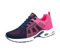Cancel My Order Womens Trainers Wide Fit Wedge Trainers Breathable Mesh Orthopedic Sneakers Casual Low Top Cushion Running Shoes Soft Arch Support Cancel My Order Hot Pink 6