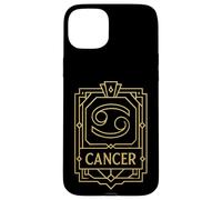 Cancer Art Deco Zodiac Graphic Case for iPhone 15 Plus