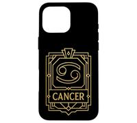 Cancer Art Deco Zodiac Graphic Case for iPhone 16 Pro Max