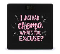 Cancer Awareness I Just Had Chemo Digital Bathroom Weighing Scales for Body Weight LCD Display