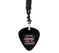 Cancer Awareness I Just Had Chemo Fashion Guitar Picks Necklace Music Jewellery Personalized Pendant