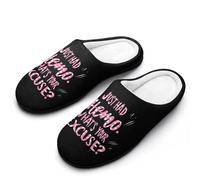 Cancer Awareness I Just Had Chemo Mens Slipper Slip On Winter Warm House Slippers Shoes Indoor Outdoor