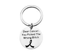Cancer Awareness Keychain Dear Cancer Survivor Gift for Cancer Fighter Survivor, Cancer Awareness, One Size