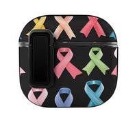 Cancer Awareness Ribbons Slim Compatible with Airpods 4 Case Protective Hard Cover Skin
