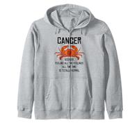 Cancer - Because Feeling All The Time Is Totally Normal Zip Hoodie