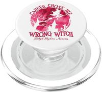 Cancer Chose The Wrong Witch Burgundy Multiple Myeloma PopSockets PopGrip for MagSafe