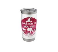 Cancer Chose The Wrong Witch Burgundy Multiple Myeloma Stainless Steel Insulated Tumbler