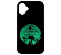 Cancer Chose The Wrong Witch Emerald Green Liver Cancer Case for iPhone 16 Plus
