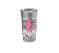 Cancer Chose The Wrong Witch Halloween Trick Or Treating Stainless Steel Insulated Tumbler