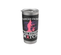 Cancer Chose The Wrong Witch Halloween Trick Or Treating Stainless Steel Insulated Tumbler