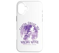 Cancer Chose The Wrong Witch Purple Pancreatic Cancer Case for iPhone 16 Plus