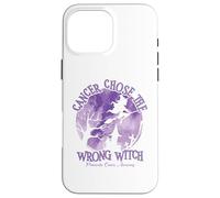 Cancer Chose The Wrong Witch Purple Pancreatic Cancer Case for iPhone 16 Pro Max