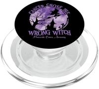 Cancer Chose The Wrong Witch Purple Pancreatic Cancer PopSockets PopGrip for MagSafe