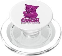 Cancer Doesn't Knock Meowt Honors Cancer Caregivers PopSockets PopGrip for MagSafe